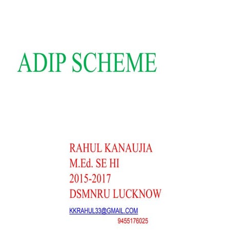 Adip  scheme