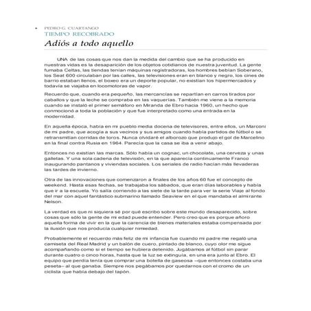 Adiós a todo aquello