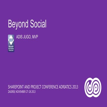 Developing social solutions on Microsoft technologies (SP Social and Yammer)