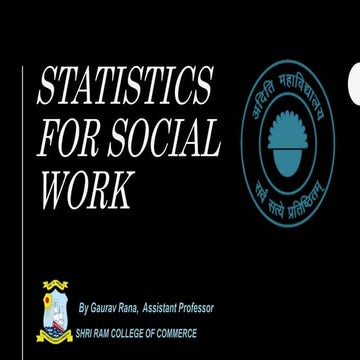 Basic Statistics for Class 11, B.COm, BSW, B.A, BBA, MBA