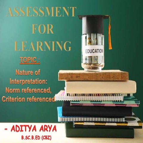 Nature of  Interpretation:  Norm referenced,  Criterion referenced