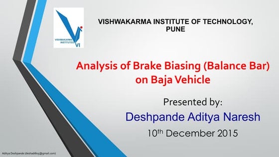 Aditya Deshpande presentations
