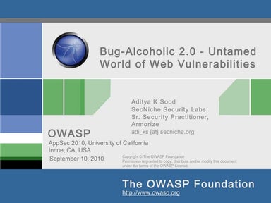 OWASP App Sec US - 2010