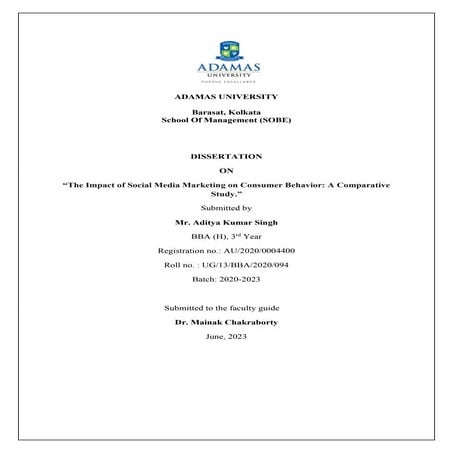 The Impact of Social Media Marketing on Consumer Behavior: A Comparative Study