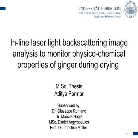 Aditya MSc Start Seminar