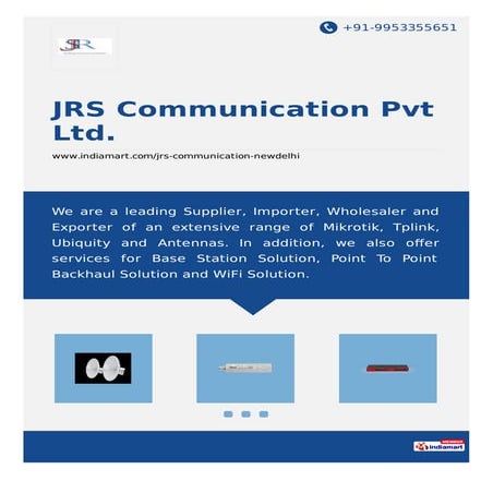 JRS Communication Pvt Ltd, New Delhi, Wireless Routers And Accessories