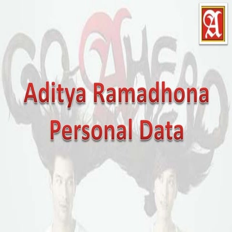 Aditya Ramadhona personal data
