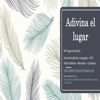 Adivina...lugares