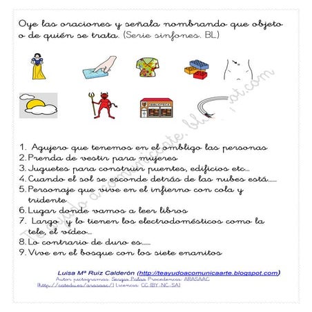 Adivinamos las palabras .serie sinfones bl y fl