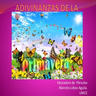 Adivinanzas de la primavera pptx