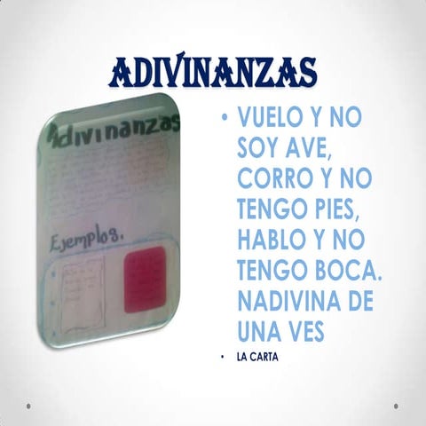 ADIVINANZAS