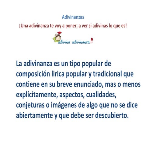 Adivinanzas