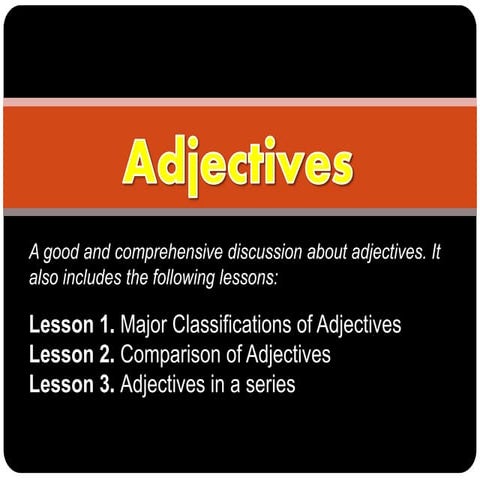 ADJECTIVES