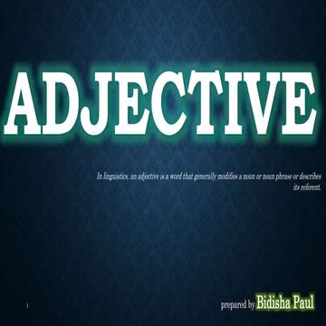 Adjective