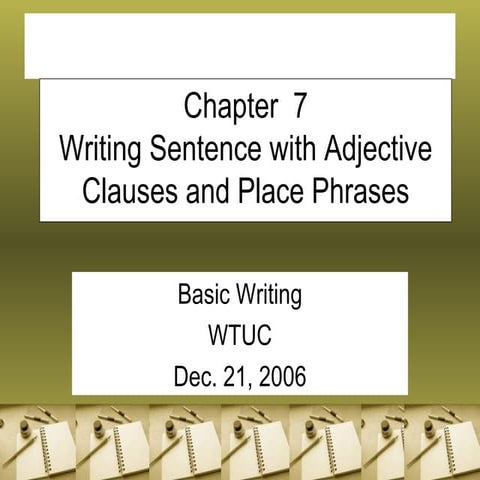 Adjective Clause | PPT