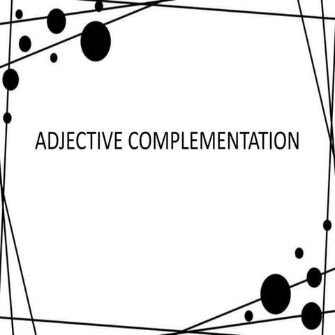 Adjective complement