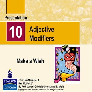 Adjective modifiers