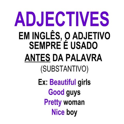 Adjectives