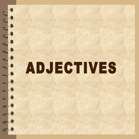 Adjectives