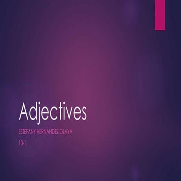Adjectives