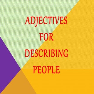 Adjectives