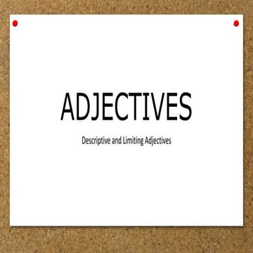 ADJECTIVES