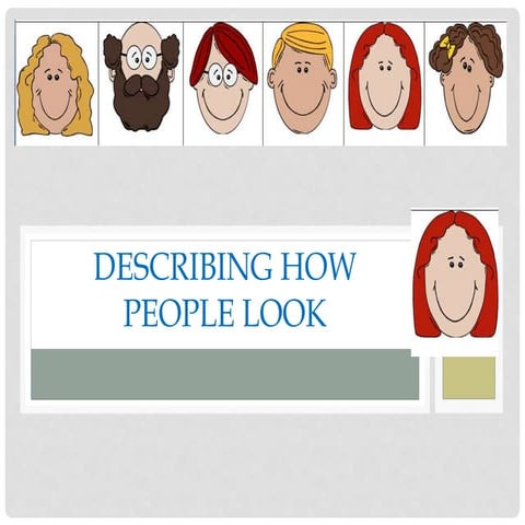 ESL 0801 Week 2 Adjectives for-describing-how-people-look-fun-activities-game...