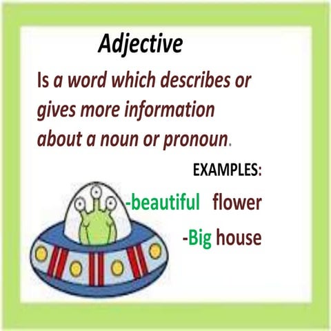 Adjectives and adverbs presentation