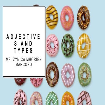 Adjectives and types