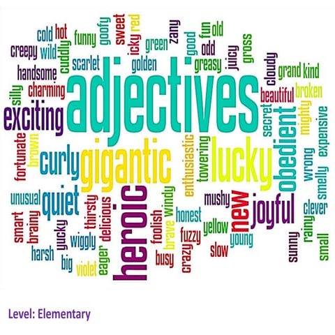Adjectives - an introduction