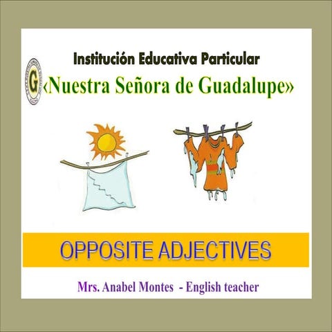 Adjectives opposite adjectives