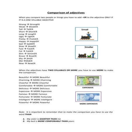 Adjectives worksheet