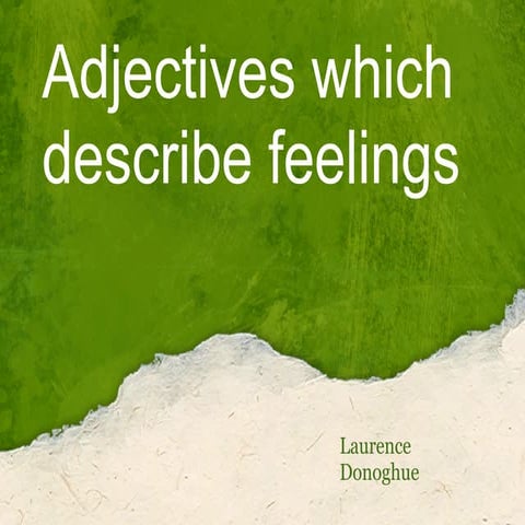 Using adjective positive and Negative for Emotional response | PDF