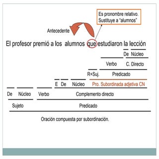 Adjetivas y sustantivas analizadas