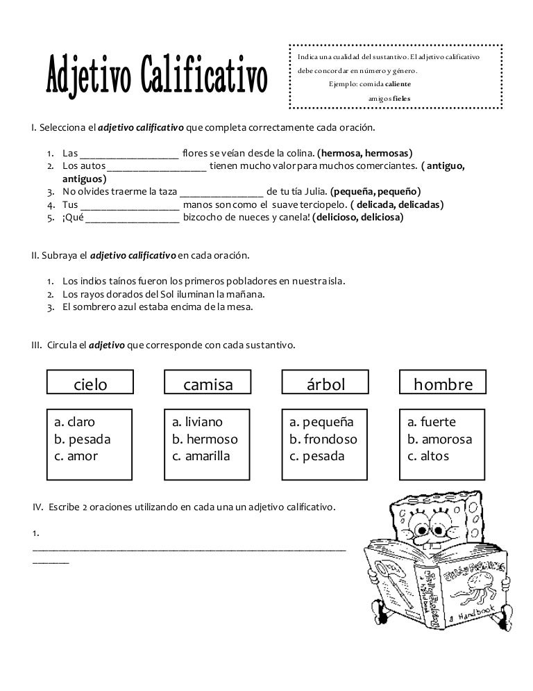 Adjetivo calificativo