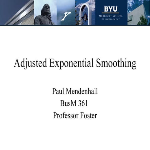 Adj Exp Smoothing