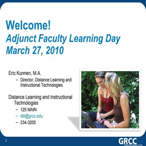 Adjunct Faculty Learning Day - GRCC