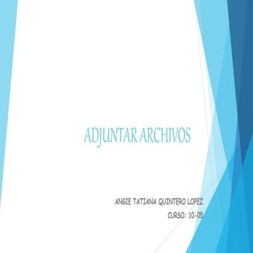 Pasos para adjuntar archivos