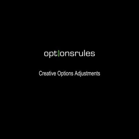 Options Adjustments | PPT