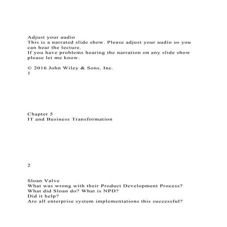 Adjust your audioThis is a narrated slide show. Please adjust .docx