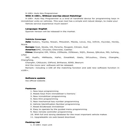 Ad kautoscan.com x100+ instruction