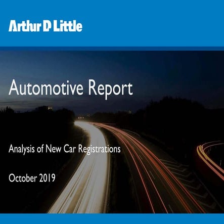 Arthur D. Little Automotive Report October 2019