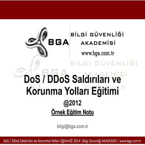 Adli Bilişim Açısından DoS ve DDoS Saldırıları ve Korunma Yöntemleri