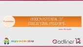 Adliner potential of educational pr...