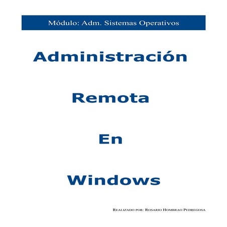 administración remota en Windows