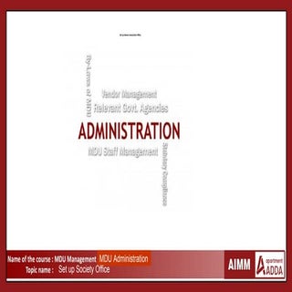 How To Setup Owners Association Office