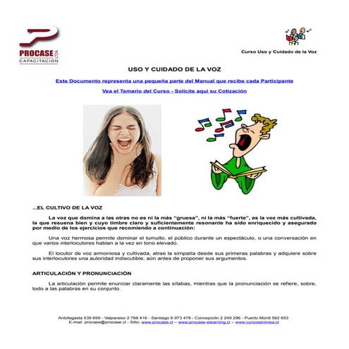 5 ejercicios para mejorar el tono de voz | PDF