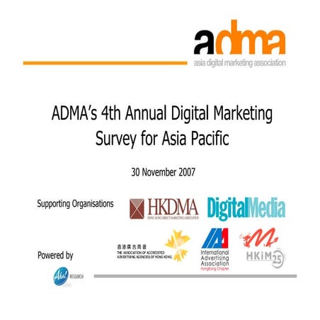 ADMA Digital Marketing Survey 2007