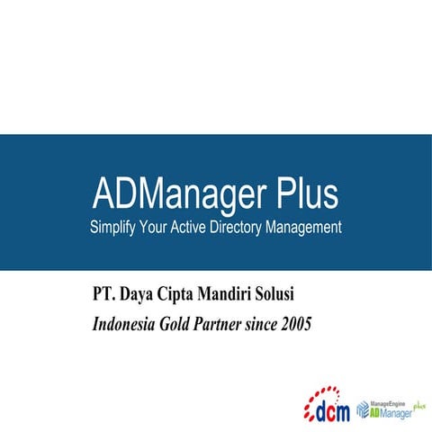Ad manager plus Presentation