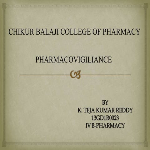 pharmacovigilance  